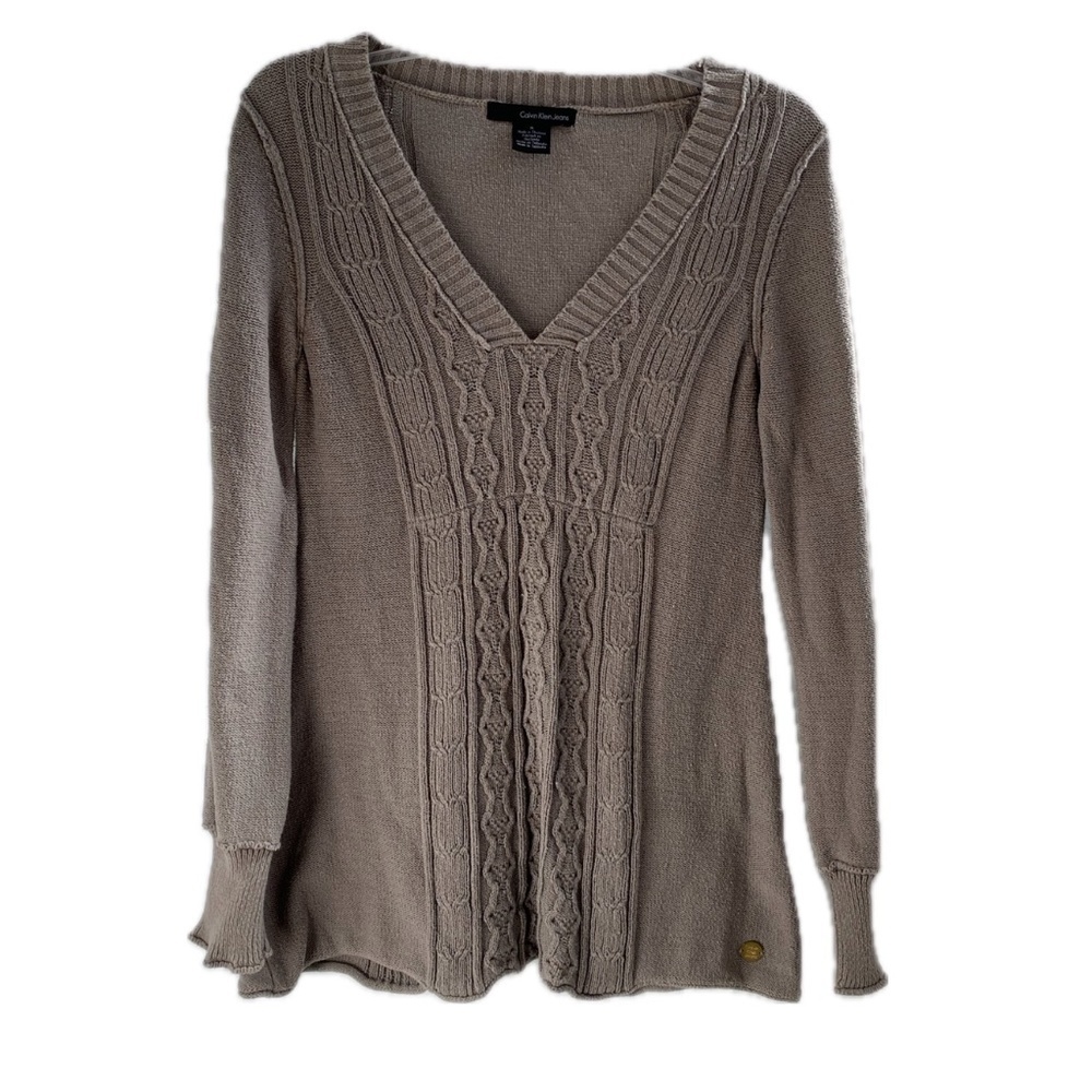 Calvin Klein Vintage Gray Sweater Size: Medium